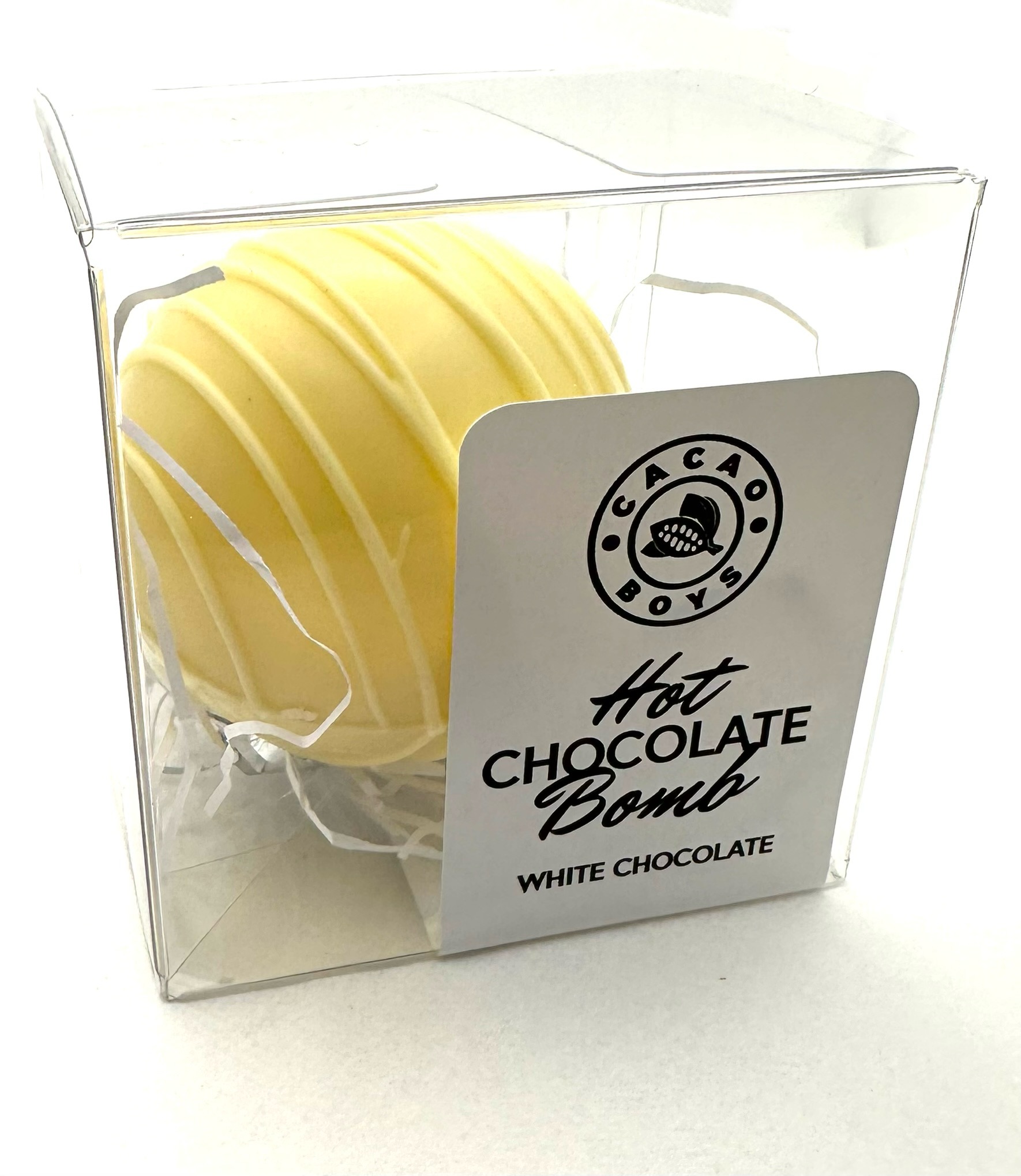 Hot Chocolate Bomb in White Chocolate (single serving)