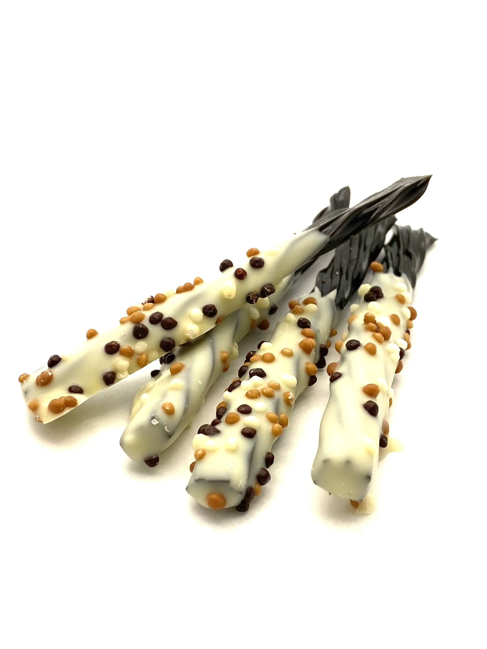 Chocolate Dipped Twizzlers (Black) in White Chocolate - 10 pc bag