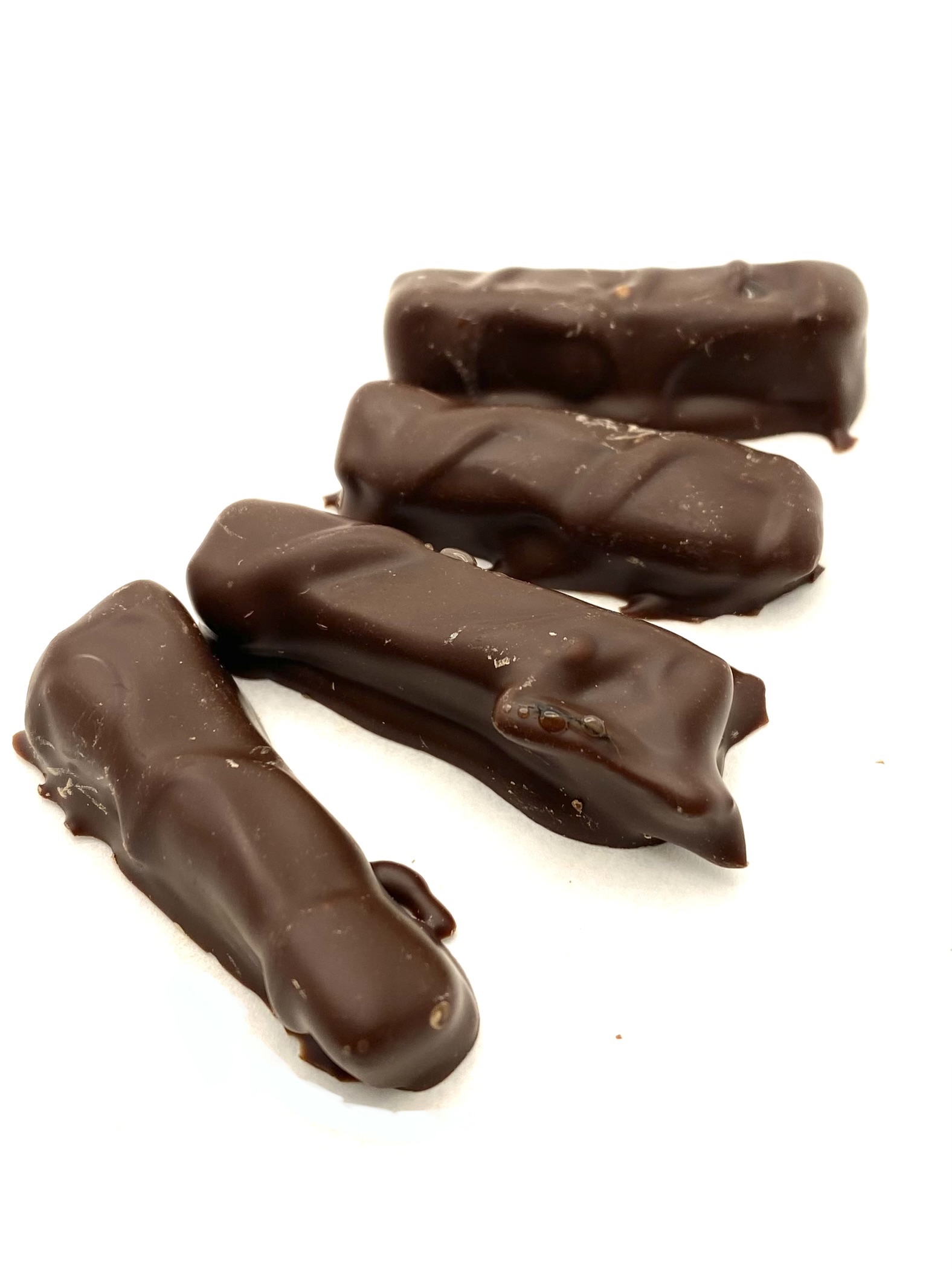 Dipped Candied Ginger in Dark Chocolate