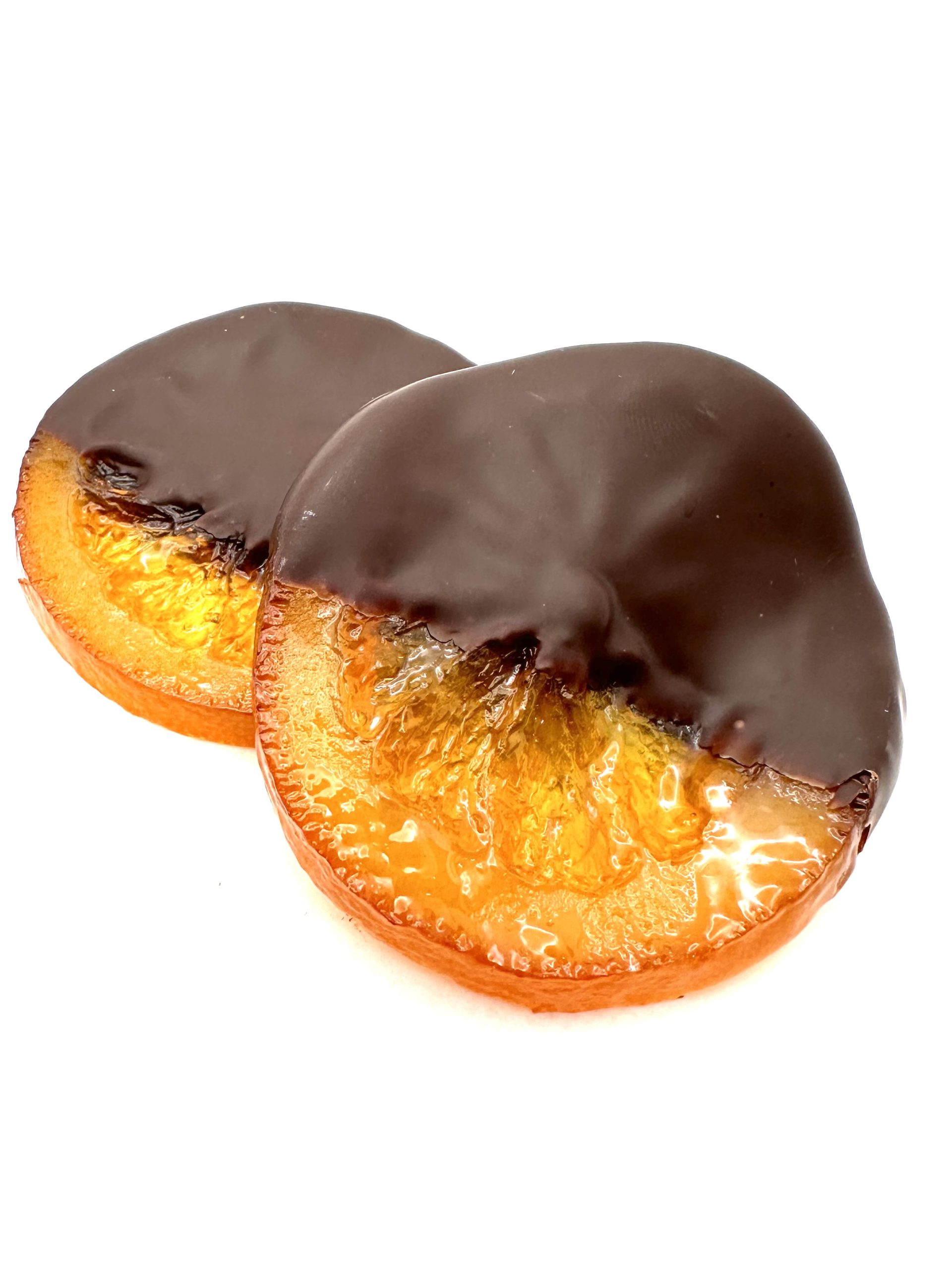 Candied Orange Slices dipped in Dark Chocolate