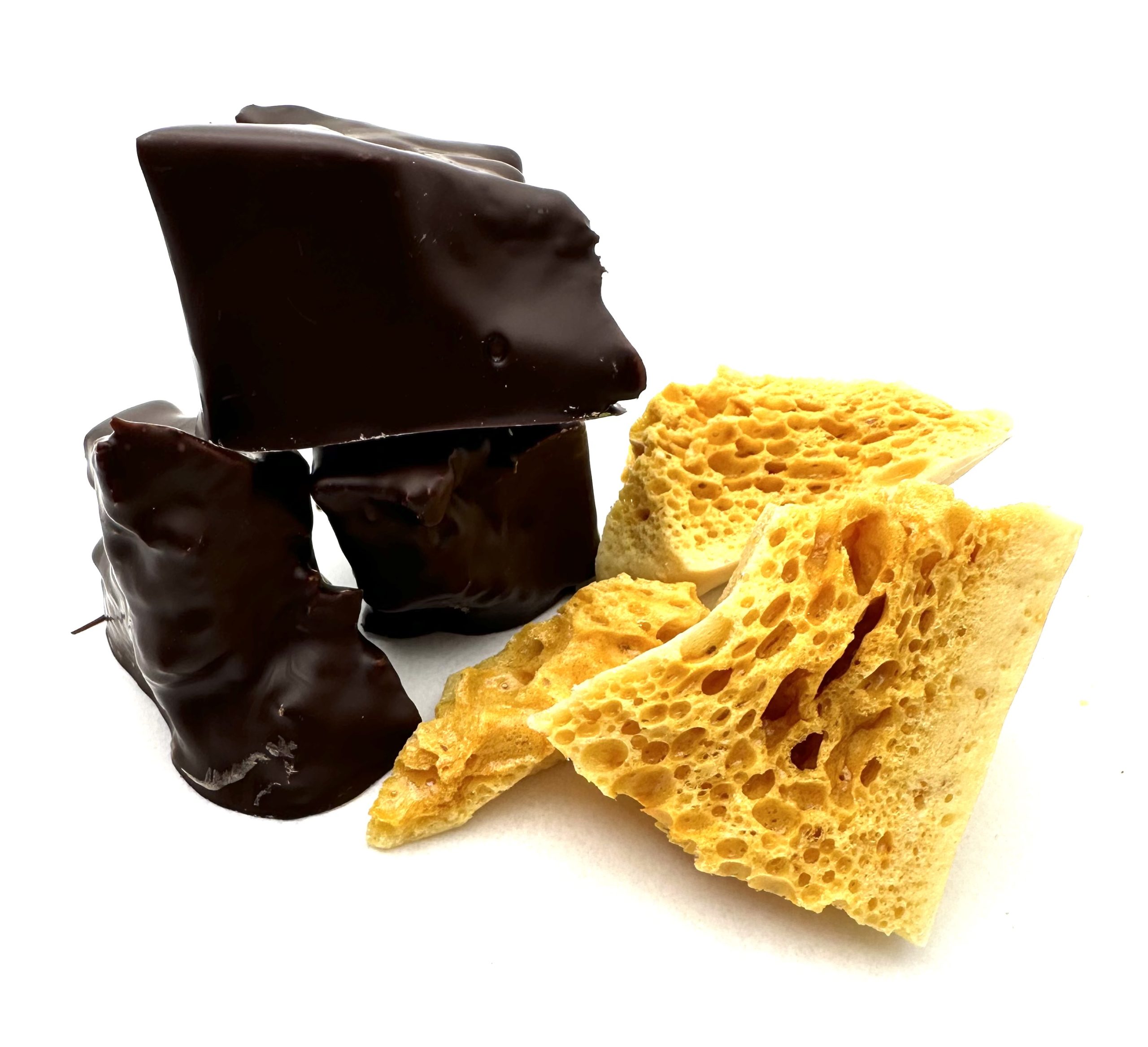 Dipped Sponge Toffee - Dark Chocolate 100g