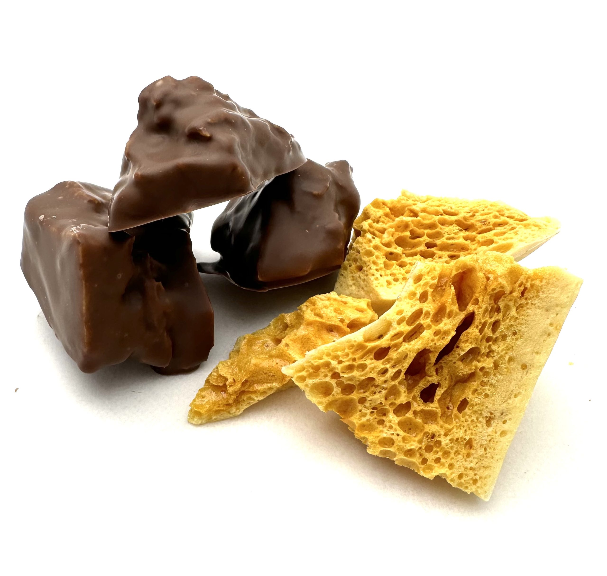 Dipped Sponge Toffee - Milk Chocolate 100g