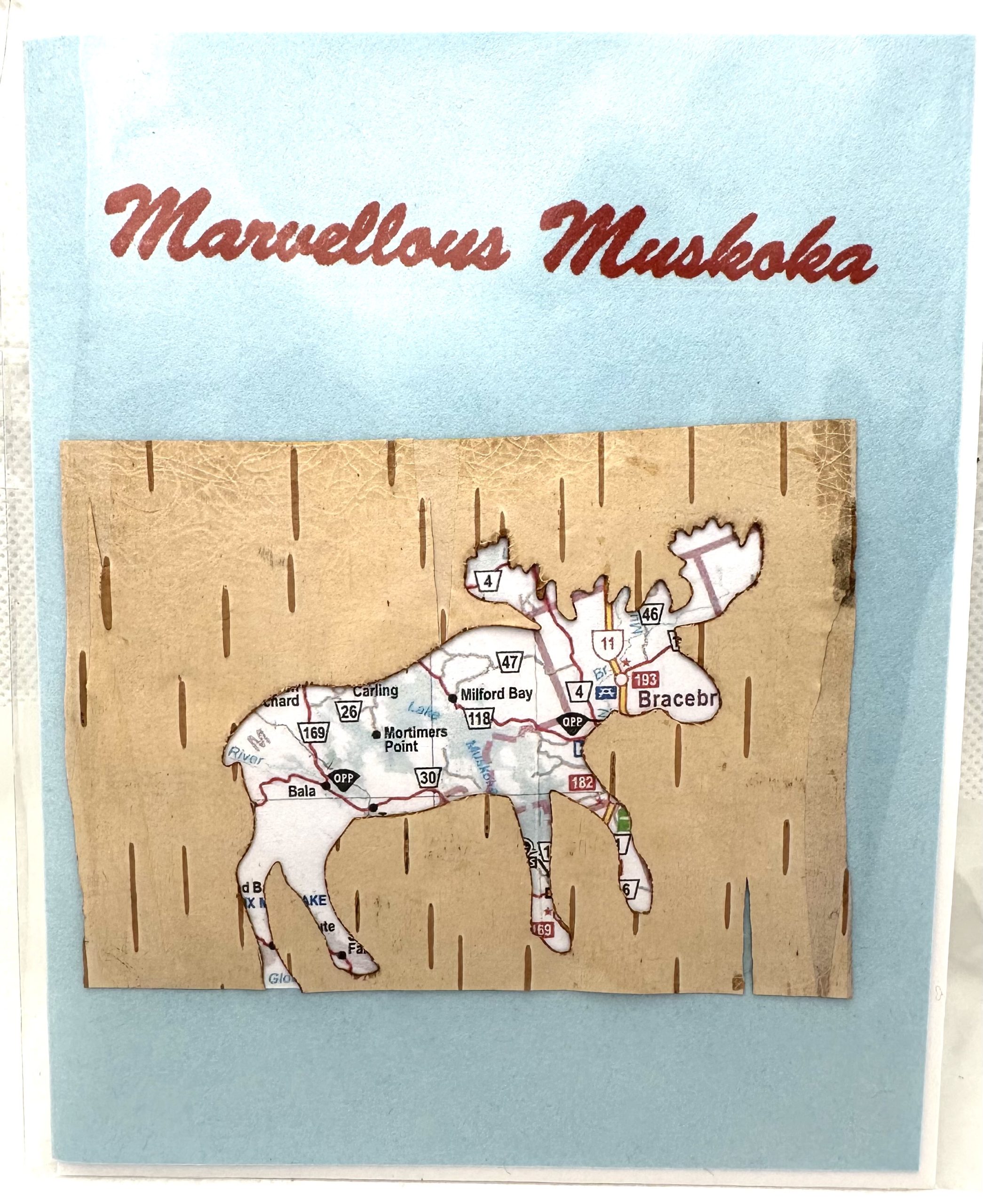 Greeting Cards by Creative Muskoka Cards - Birchbark Moose Cutout