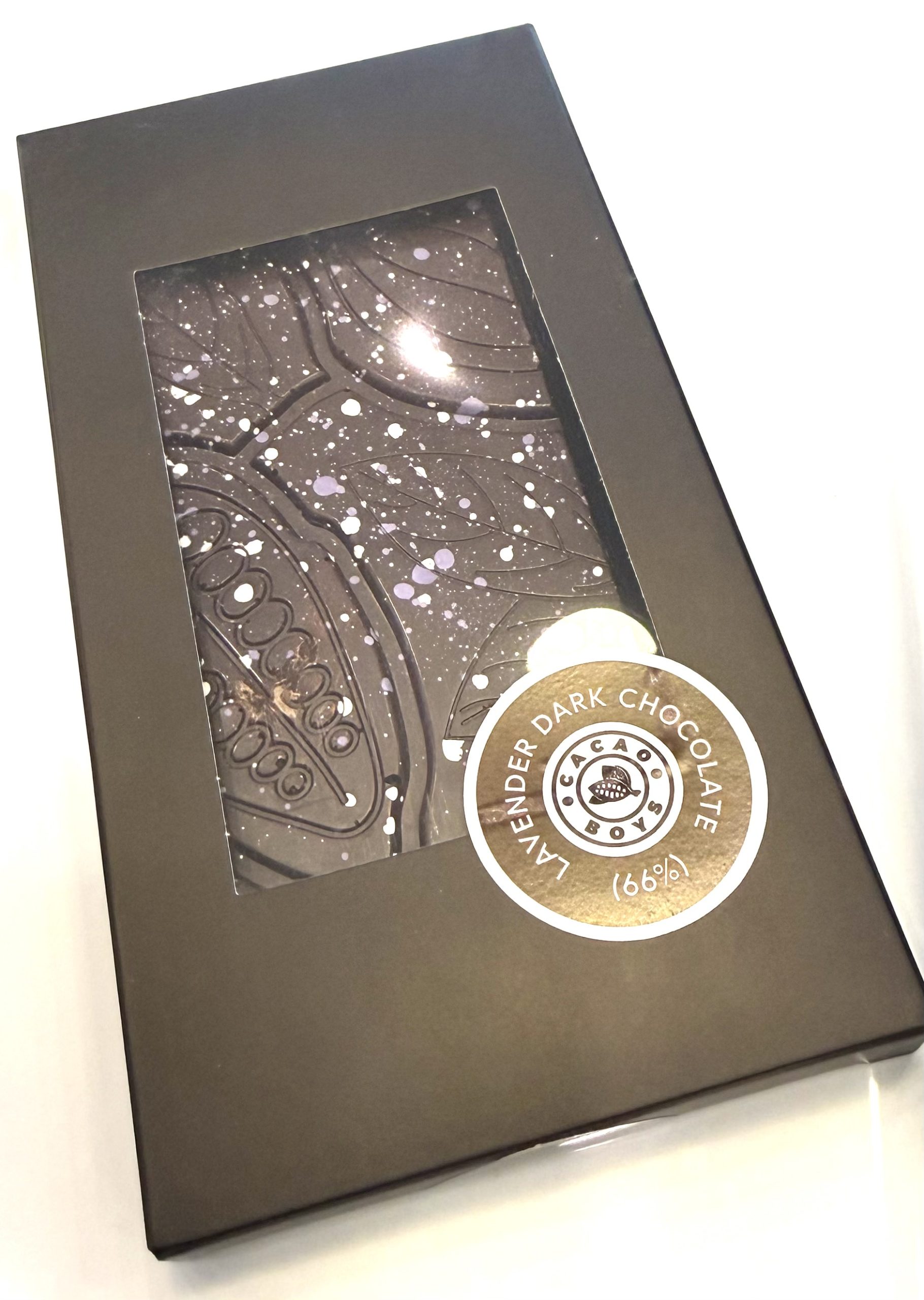 Chocolate Bar 100g - Lavender Dark Chocolate 66%